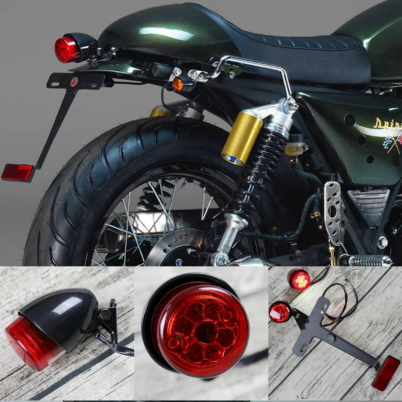 Кафе Racer ретро мотоцикл модифицированный короткий задний фонарь/светодиодный
