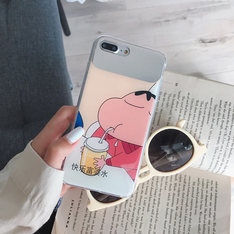 Забавный Crayon Shin-chan мультфильм Apple Phone Чехол для iPhone 6 7 8 S Plus X XR XS XSMAX Мягкий ТПУ