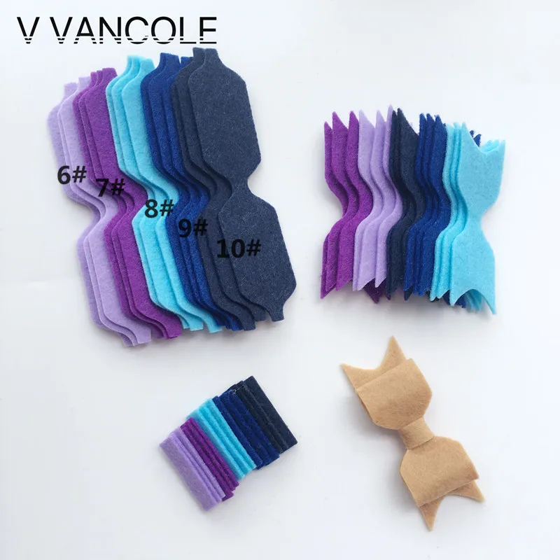 Новый Diy нетканый фетровая Ткань DIY фетровый бант головной убор без зажима для