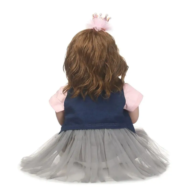 Новинка кукла-реборн DOLLMAI силиконовая Коллекционная Реалистичная кукла с