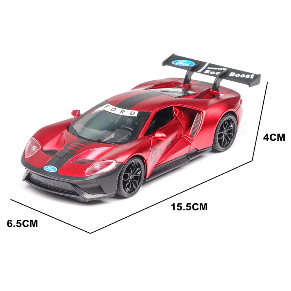 1:32 Ford GT музыкальная с подсветкой машина Diecasts игрушечный транспорт горячая модель колесного автомобиля с автомобилем Горячая дверь колеса может быть открытая игрушка