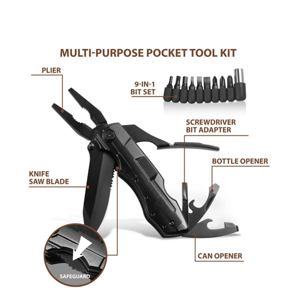 Новый карманный складной многофункциональный инструмент со вставными ножами
