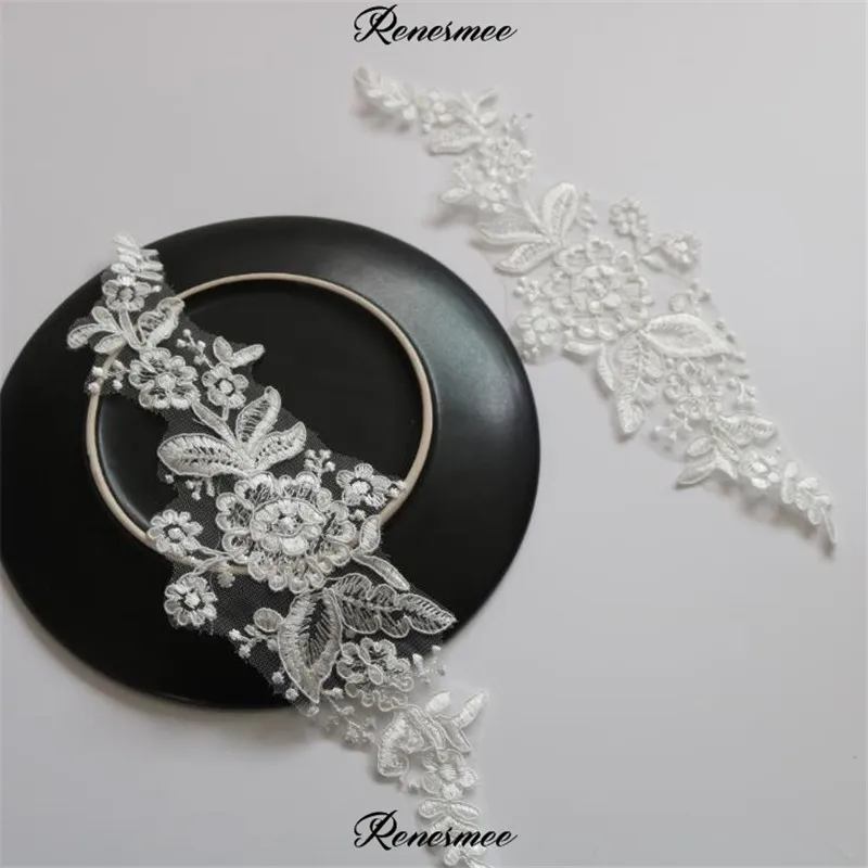 Свадебное платье с цветочной аппликацией 3 пары цвета слоновой кости тиара