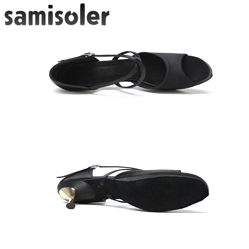 Женские атласные туфли Samisoler для бальных танцев профессиональные женские