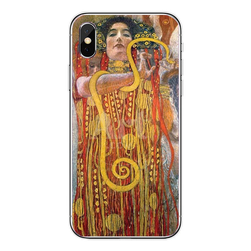 Поцелуй Густава Климта дизайн ТПУ мягкий чехол для телефона с изображением