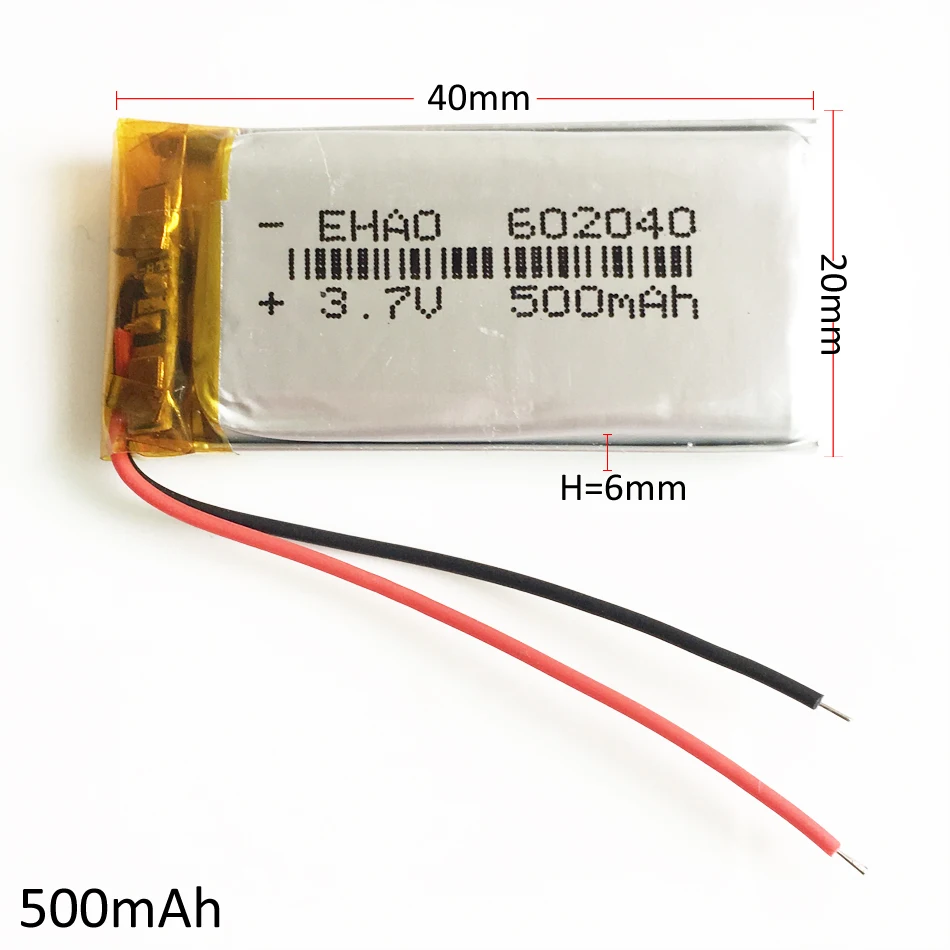 3 7 V 500mAh lipo аккумуляторная батарея полимерные литиевые элементы для MP3 MP4 GPS DVD PSP