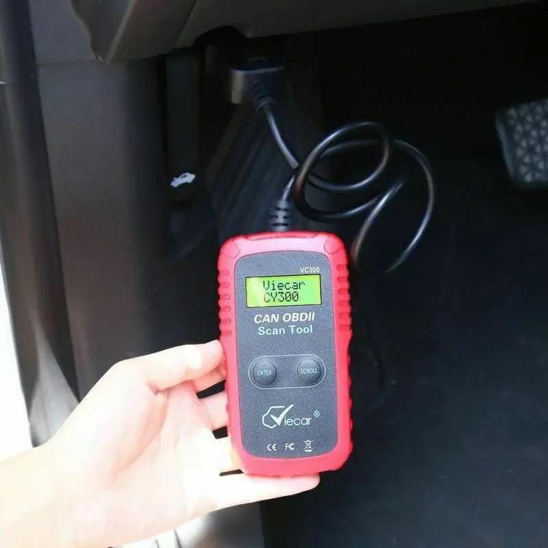 VC300 сканер автомобилей читатель кода OBD2 OBDII двигатели для диагностики ЖК дисплей