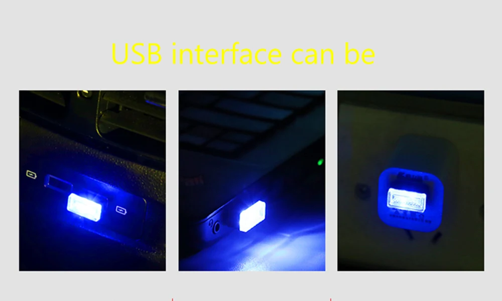 USB светодиодный ночной Светильник для салона автомобиля, нижняя лампа для Volkswagen Skoda Octavia Fabia Rapid Superb Yeti Roomster