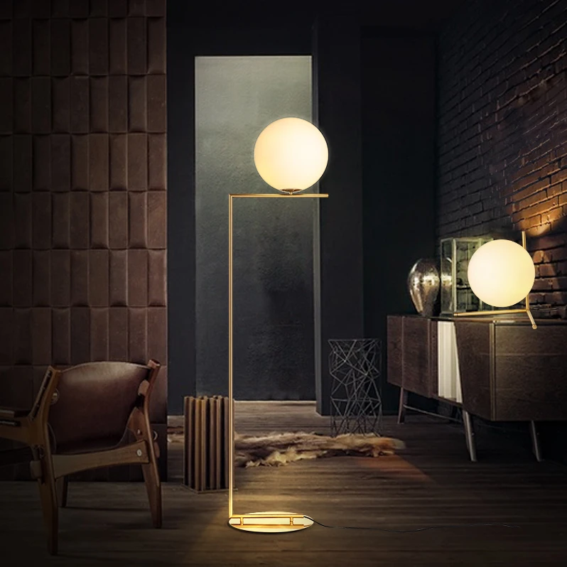 led e27 Нордик Железные Стеклянные Минимализм Светодиодные Лампы.Светодиодыне Светильники.Торшер.Торшер Напольный Для Фойе Столовой и Спальни