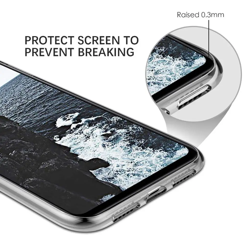 Кристальный противоударный чехол с защитой от царапин и ударов защитный для Vivo U1