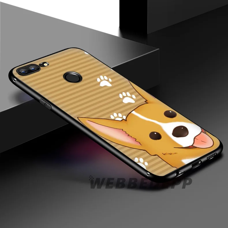 Мягкий силиконовый чехол WEBBEDEPP Corgi для Huawei Honor Mate 20 10 8X 8C 8 6A 7A 7X 7C Lite Pro из ТПУ |
