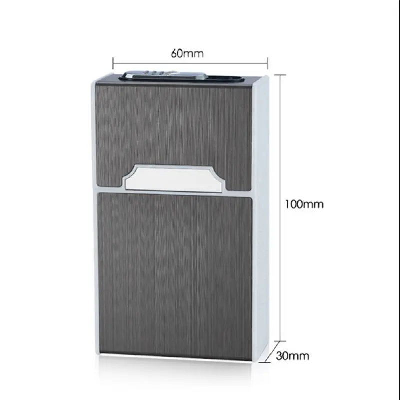 Алюминиевый сплав портсигар коробка контейнер Зажигалка для курения