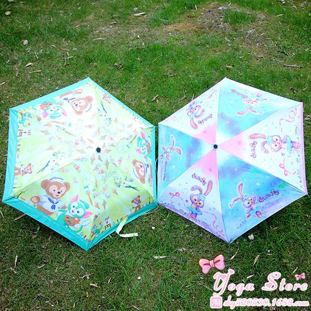 Cartoon Duffy Bear Friends Stellalou Rabbit Gelatoni Japanese Anime Plush Toy Cute Umbrella Sunshade 22CM*5CM | Игрушки и хобби