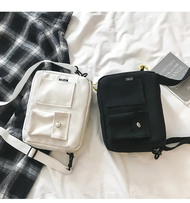 LENLEI новая парусиновая карманная Корейская версия новая Небольшая Квадратная сумка на одно плечо