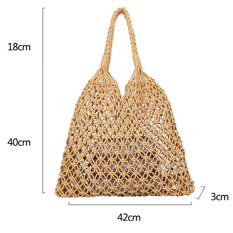 Модная популярная пляжная сумка Женская тканая композитная ручной работы новая