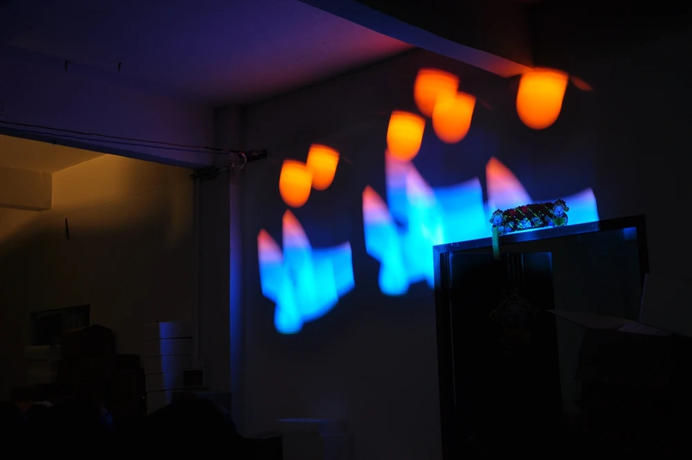 2 шт. Профессиональный Gobo Led движущийся головной прожектор 7 стекло Цвет колеса 8 статические/6 поворот Gobo USITT DMX-512 150 Вт