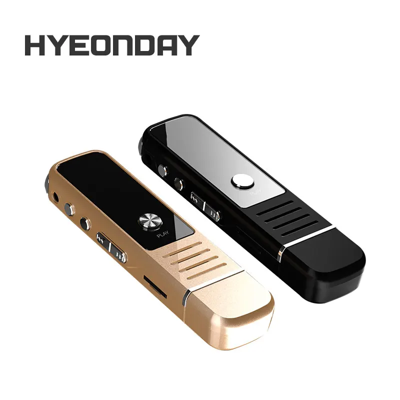 Цифровые диктофоны USB Flash Диктофон K30 hyeonday аудио Регистраторы S MP3 плееры Шум