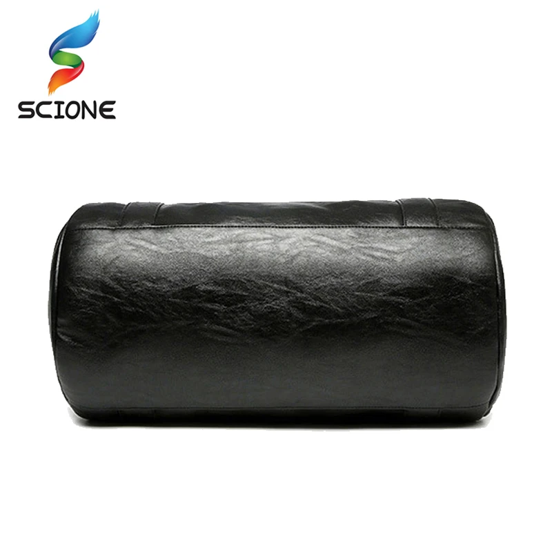 A ++ Качественная мужская классическая мягкая кожаная сумка для фитнеса