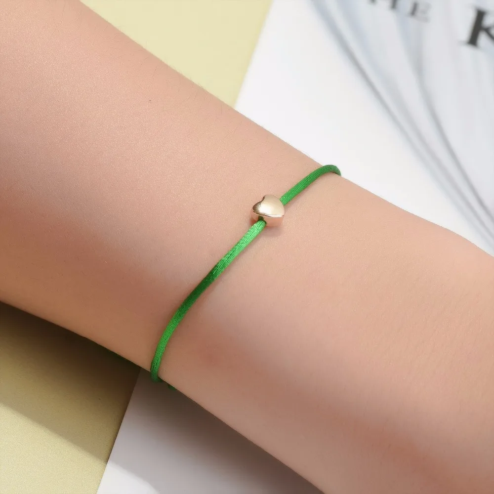 Браслет веревка SONGDA Женский многоцветный красный Мини браслет с сердечками