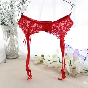 Various styles One-piece female underwear lace decoration red sexy sock clip adjustable long short garters belt