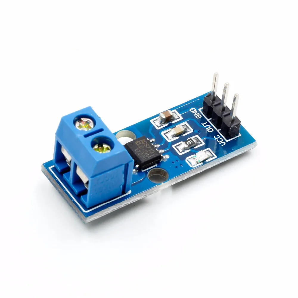 Модуль датчика тока Холла ACS712 модуль для arduino 20A 1 шт.|Интегральные схемы| |