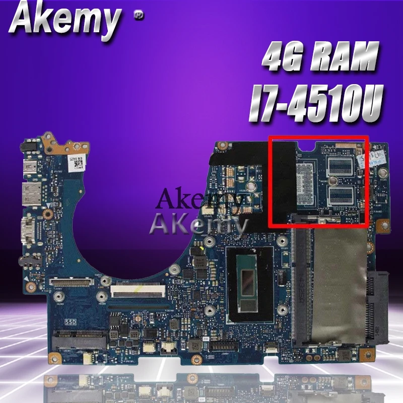 Akemy UX303LA материнская плата для ноутбука ASUS UX303LA UX303LB UX303LN UX303L UX303 тестовая оригинальная материнская плата 4G ram I7-4510U
