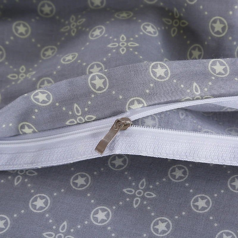 Современные Стильные серые текстильные постельные принадлежности для дома с