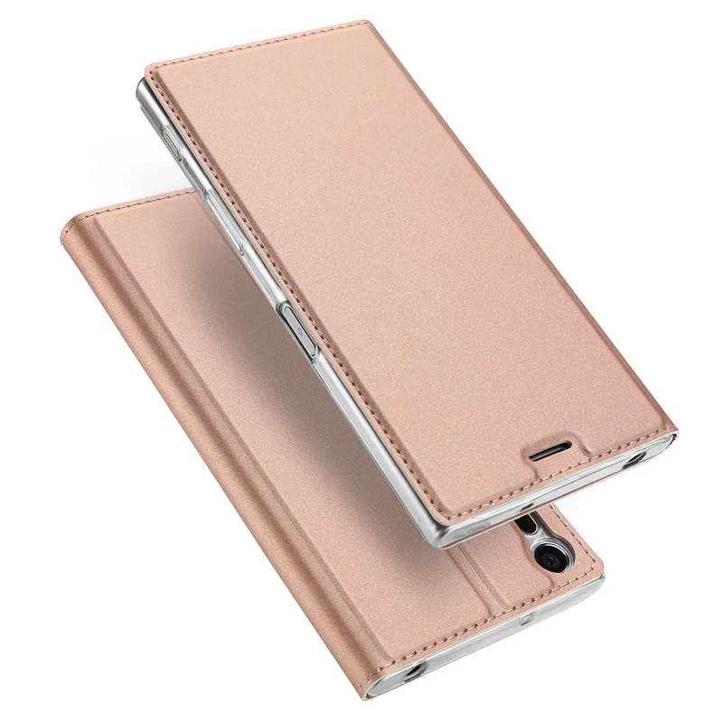 Rose Роскошные Магнитные Флип-Чехлы с напряжением для sony XZ XZS Z5 Mini L1, чехлы с полным покрытием для Xperia XA1 Plus XZ1 Premium XZ X Compact XP - Цвет: Rose