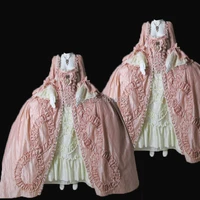 tailoredroyal eras pink court queen duchess civil war theatre 18th court belle marie antoinette dress victorian dresses hl 322