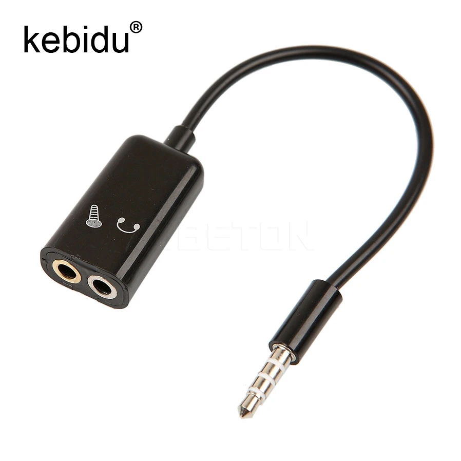 Разветвитель для наушников Kebidu 3 5 мм аудиокабель с двумя штекерами|audio cable|audio splitter