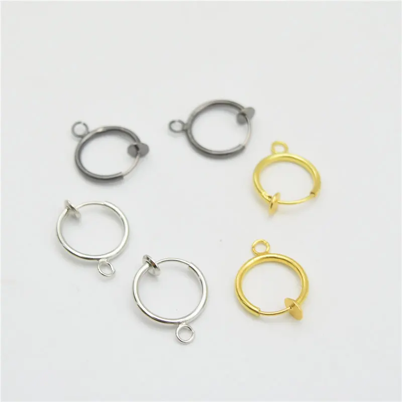 20 шт 13 мм без пирсинга серьги клипсы безболезненные для ушей DIY в поисках |