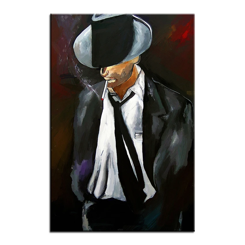 Картина маслом большого размера гладкая Настенная картина Томаса в стиле