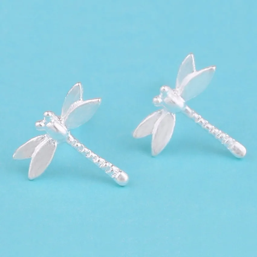 Kinitial крошечные животные Стрекоза серьги-гвоздики с животными для женщин Дети