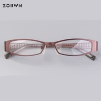pink color glasses frames half rim eyeglasses frames women clear designer eyewear frame optical eye glasses frame oculos de grau