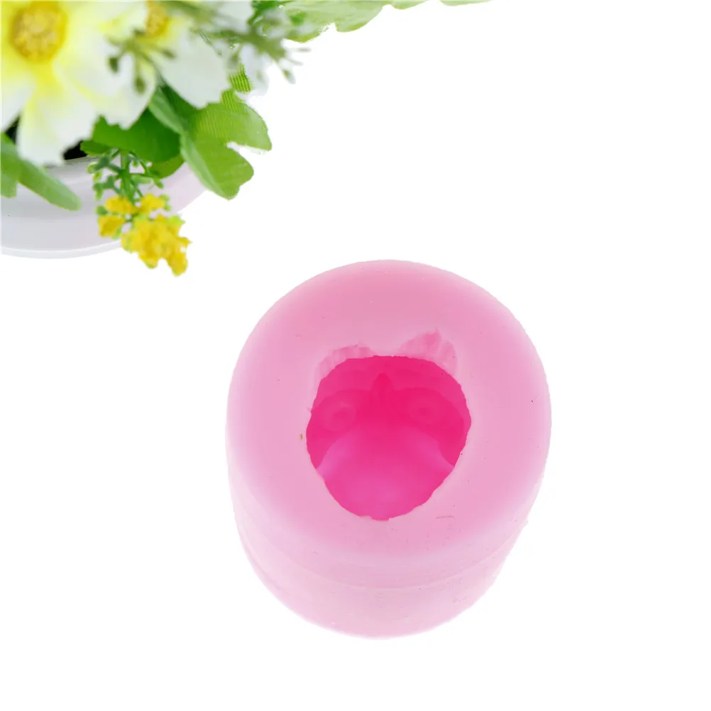 3D мыло ручной работы сова мыльный пластырь украшения Мягкая силиконовая форма