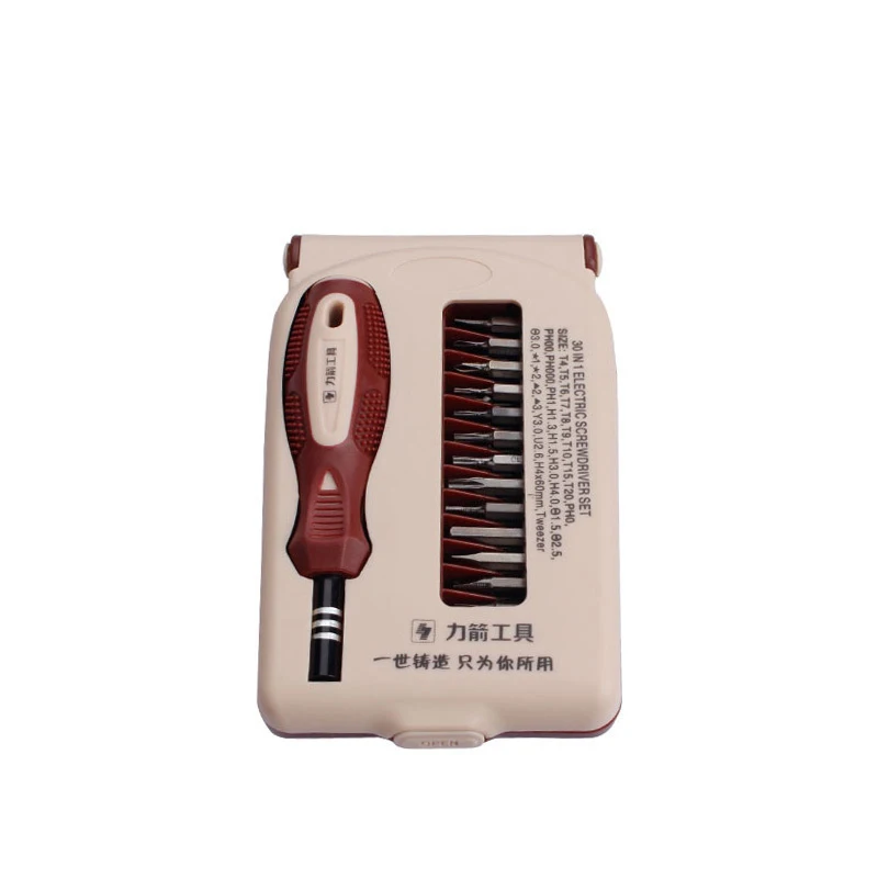 LIJIAN 30 в 1 Precision Multi-function Electron Torx Phillips отвертка инструмент Набор бит бытовой ноутбук компьютер Мобильный ремонт