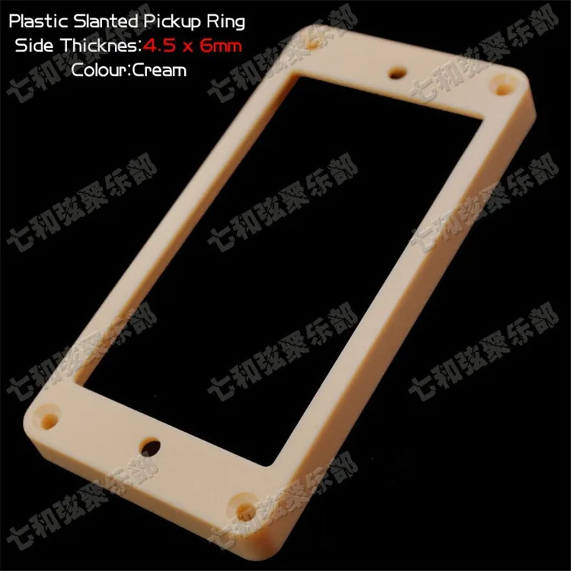 

2Pcs Cream Plastic Slanted Double Coil Pickup Ring for Electric Guitar accessories parts