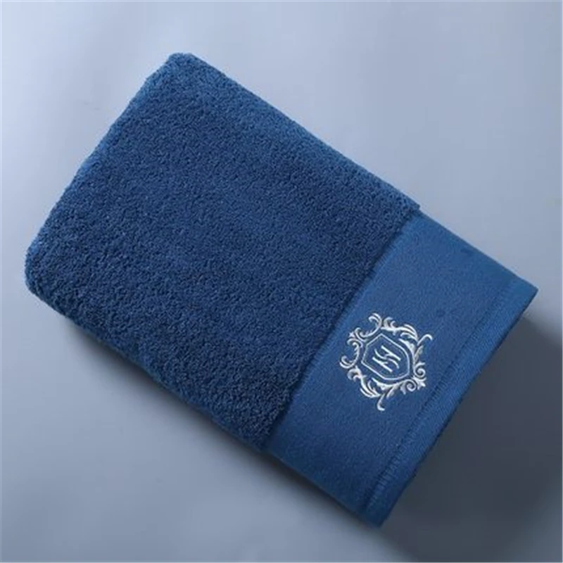 Банное полотенце из чистого хлопка с вышивкой для взрослых мужчин и женщин