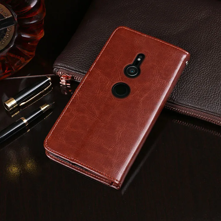 Чехол для Sony Xperia XZ3 чехол 6 0 дюйма чехол-кошелек из ПУ кожи задняя крышка двойной