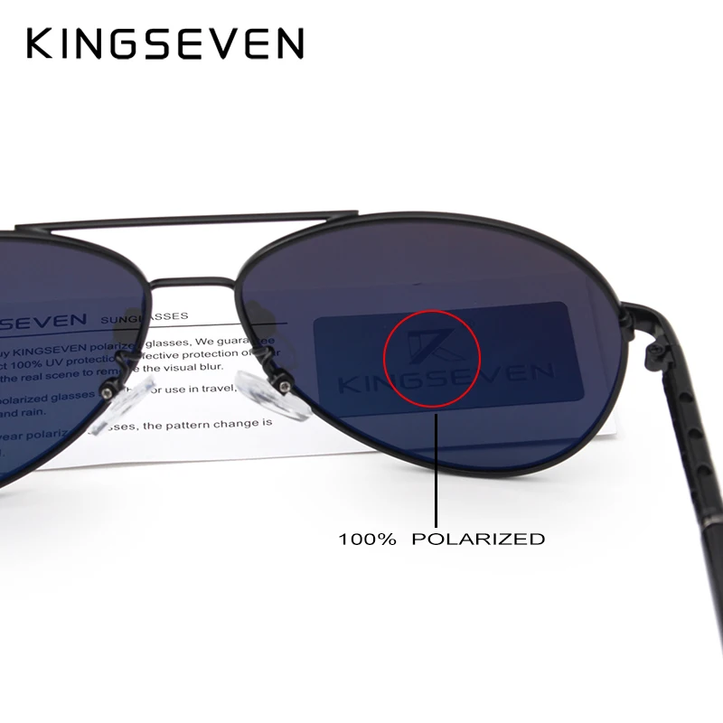 Новинка, KINGSEVEN, поляризационные солнцезащитные очки для мужчин/женщин, фирменный дизайн, Мужские Винтажные Солнцезащитные очки, gafas oculos de sol masculino