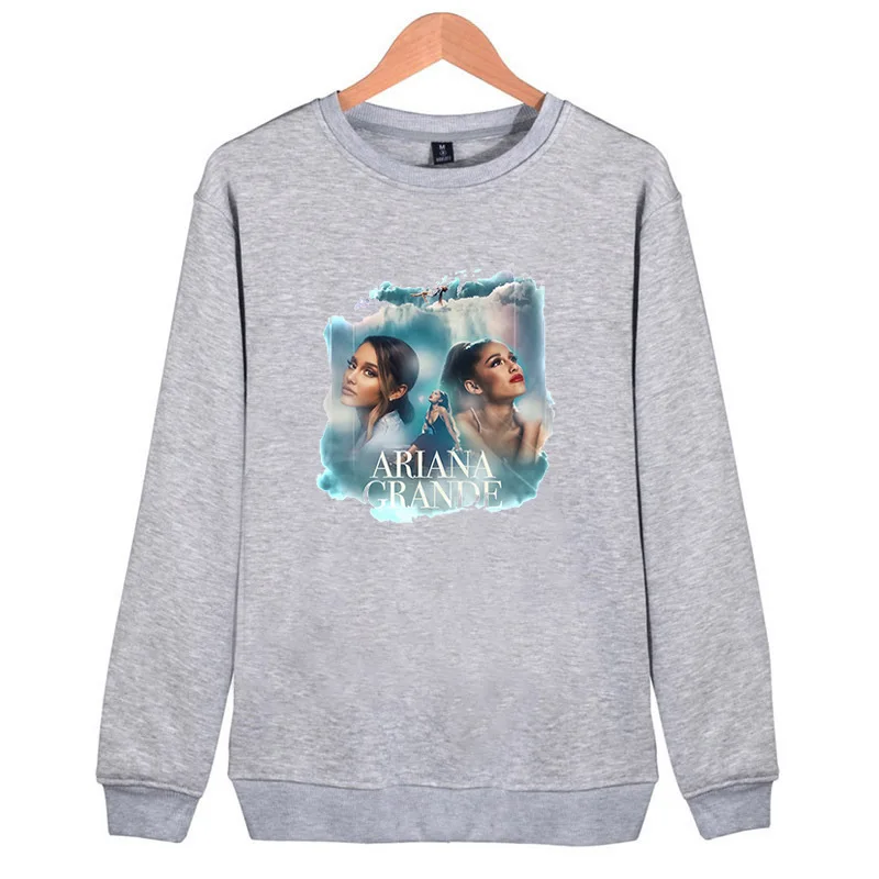 Ариана Гранде для женщин толстовки Moleton уличная одежда большого размера певица