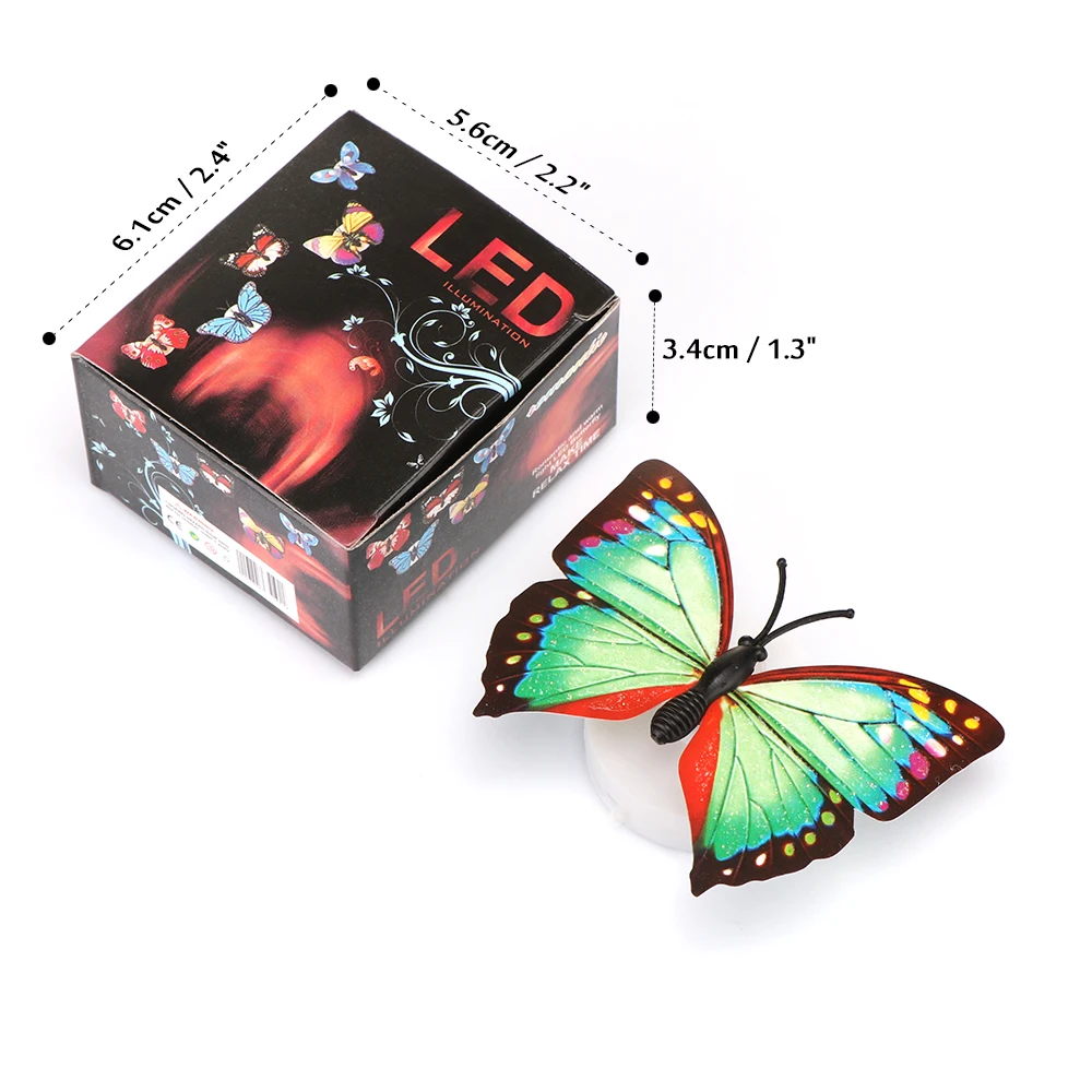 LemonBest новый год RGB LED ночник красивая бабочка многоцветный Изменение ночника для