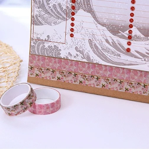 

1,5 см 3 м 2 стиля 2 шт Розовый Цветок Любовь Дизайн Клей DIY Наклейка для скрапбукинга этикетка Маскировка домашний декор