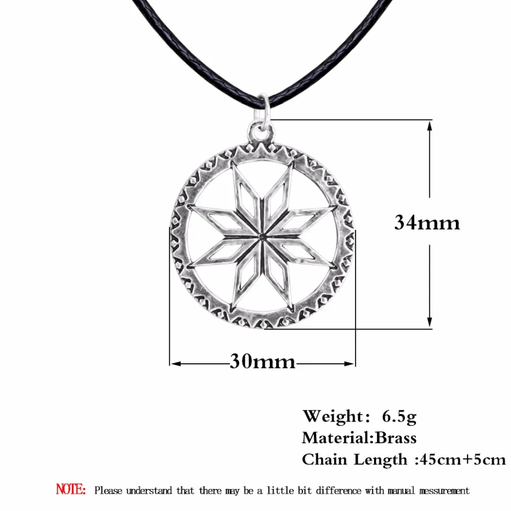 Kinitial 1Pcs Antique Silver Necklace For Women Nordic CELTIC ARYAN Pendant Amulet Shield Alatir Vintage Fasion Jewelry | Украшения и