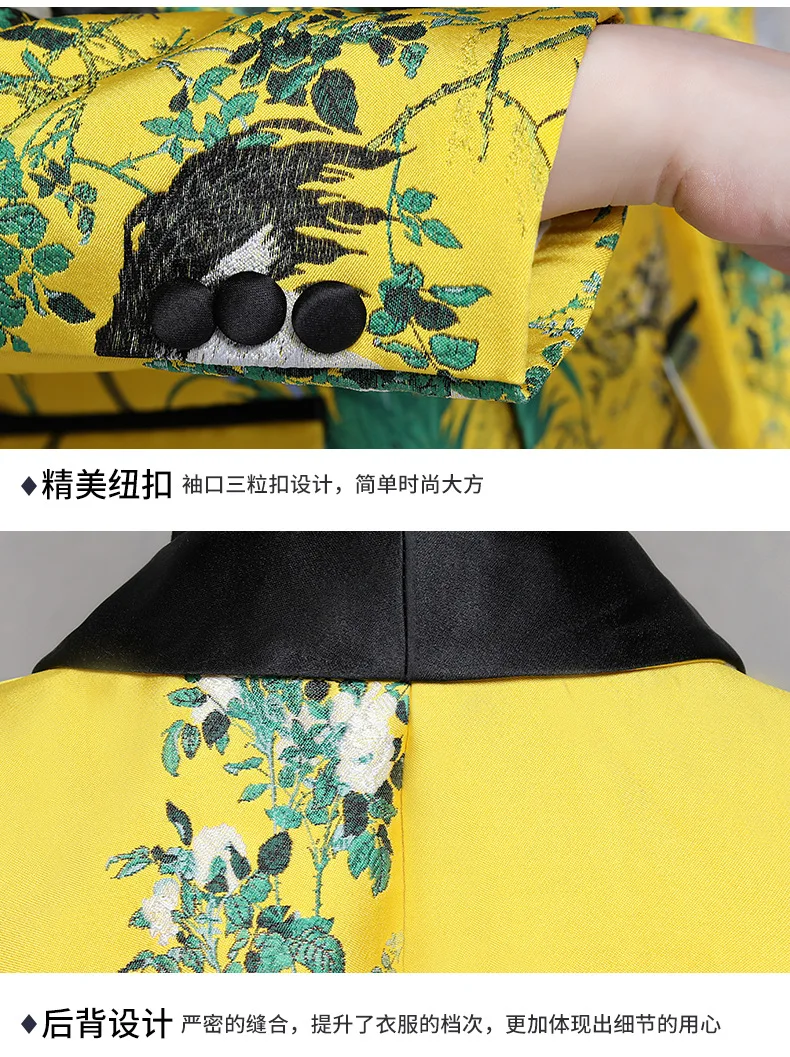 Formal Children's Dress Suits Set Handsome British Boys Piano Wedding Party Costumes Kids Embroidery Blazer Shirt Pants Clothes