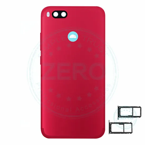 Red Для Xiaomi Mi A1 задняя батарея корпус металлическая крышка+ держатель для карт для Xiaomi Mi 5X A1 задняя крышка Запасные части - Цвет: Red