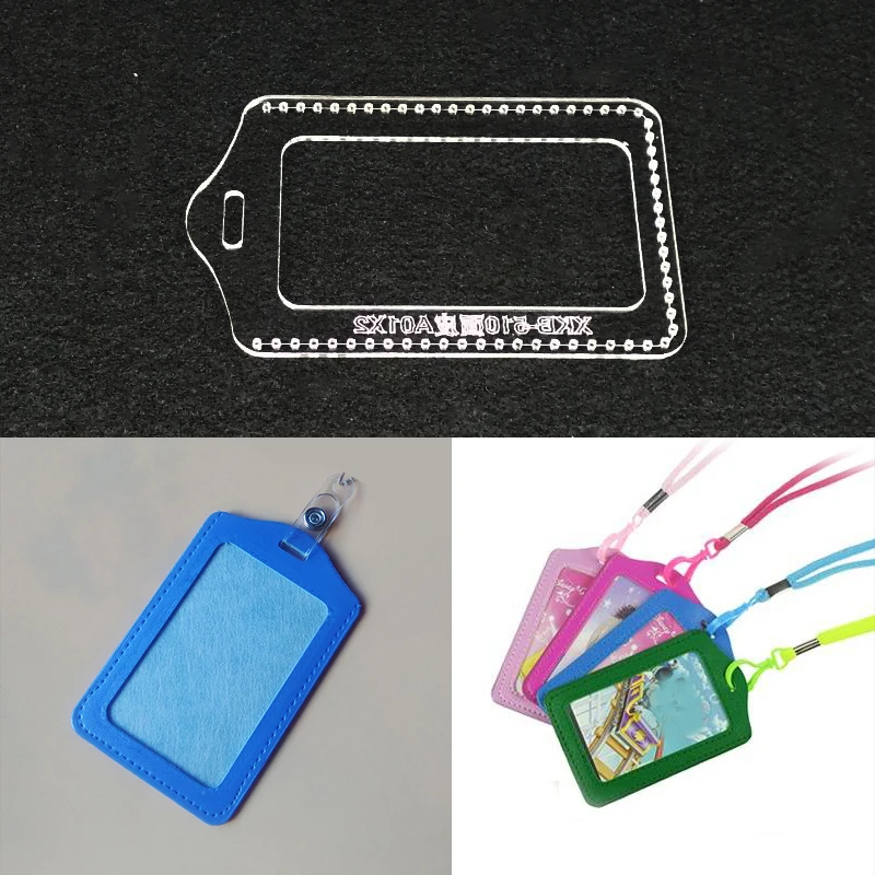 Ручная сумка для карт акриловый шаблон кожаный узор DIY хобби кожевенное ремесло