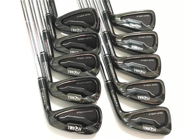 Honma TW737P Железный набор черный Honma утюги для гольфа Honma Tour World клюшки для гольфа 3-11Sw R/S Flex сталь/графит вал с крышкой на голову