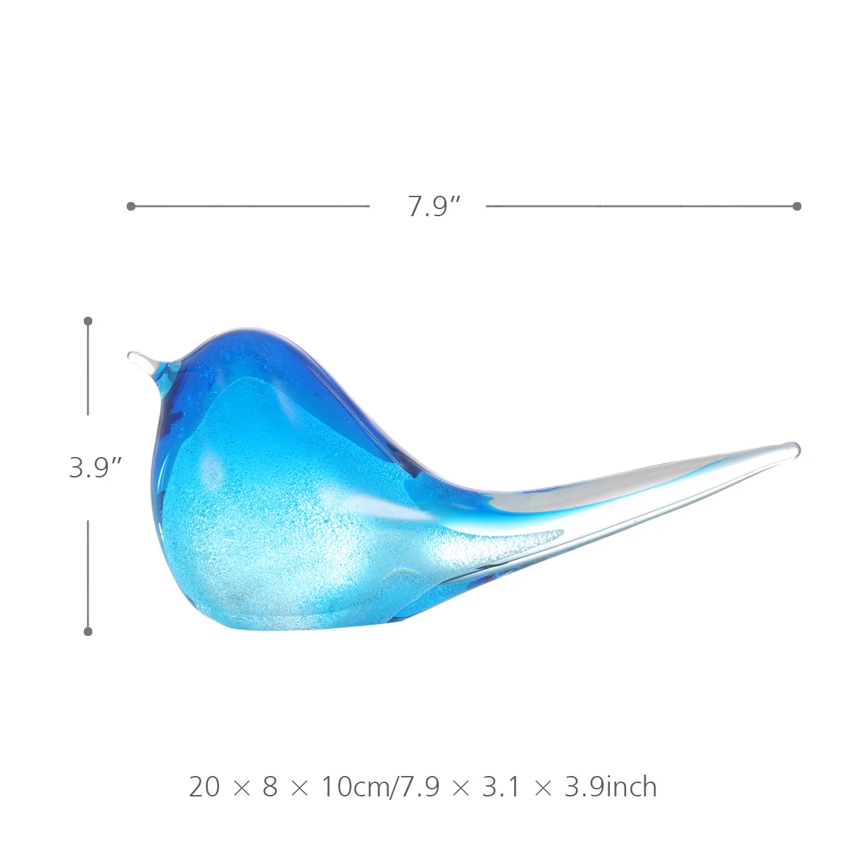 Tooarts озеро синяя птица украшения для дома аксессуары подарок стеклянные