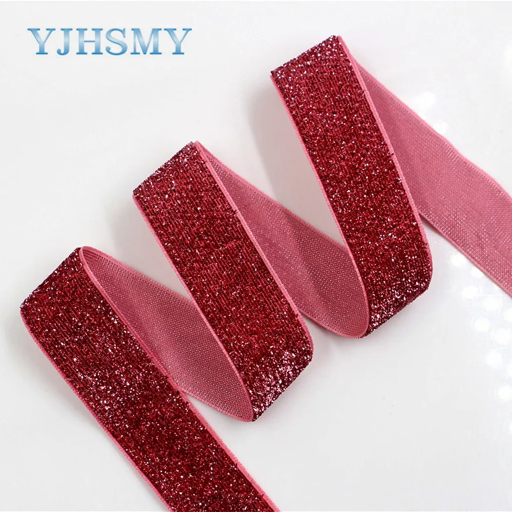 YJHSMY D 18105 36 10 ярдов 25 мм разноцветный зеленый лук лента DIY ручной работы головной